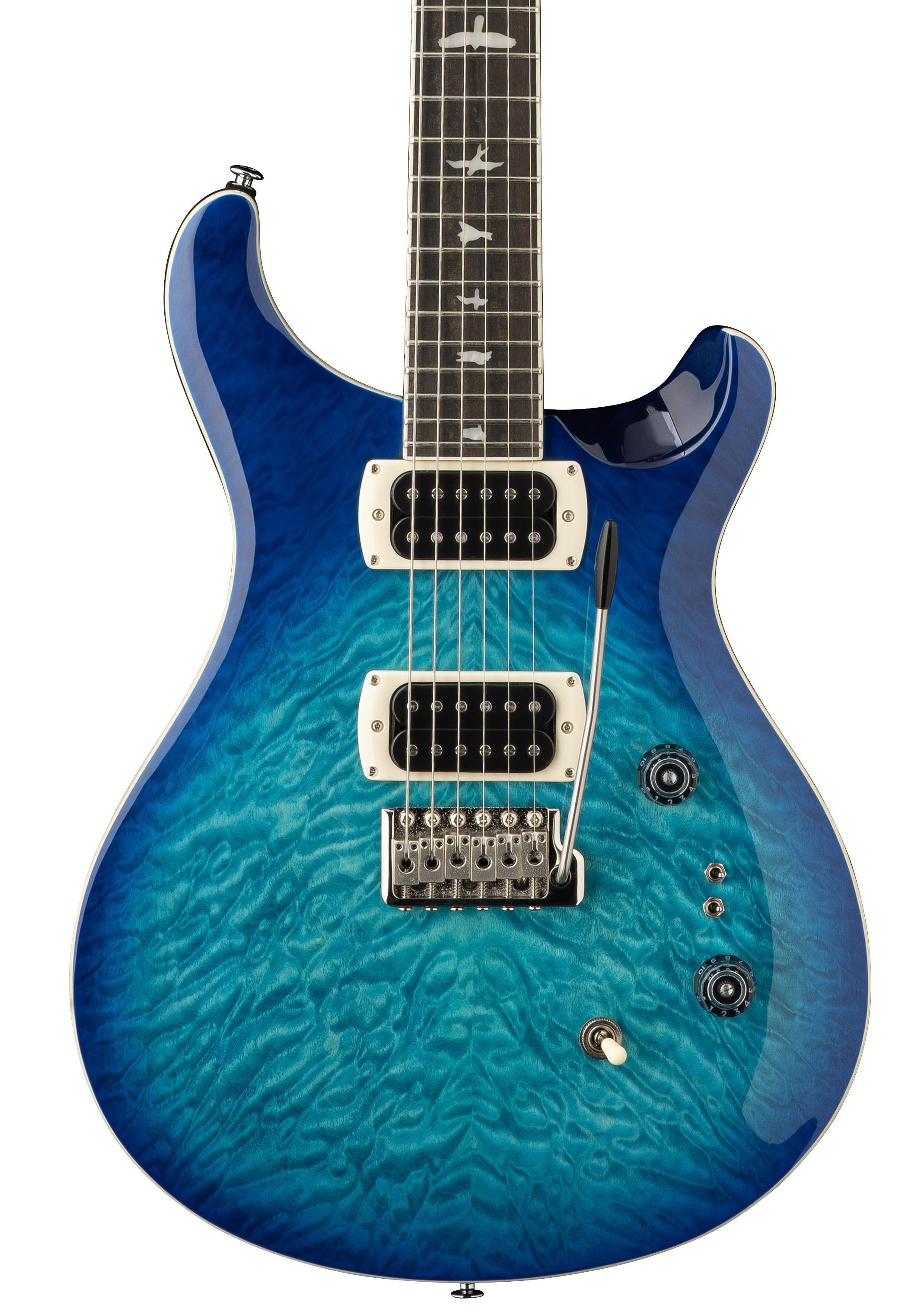 PRS SE Custom 24-08 Quilt Electric Guitar in Lake Blue (2026